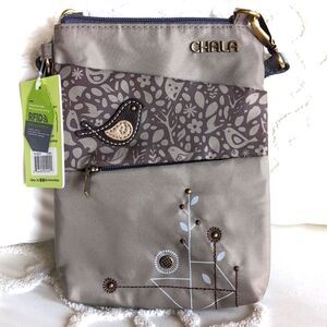 Chala Bird CB Evolution Cell Phone Khaki RFID Travel/ Crossbody